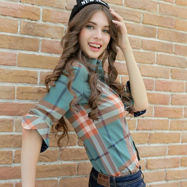 plaid shirt female long sleeve plaid shirts for women loose plus size ladies checked shirt women scottish checkered shirt women, White
plaid shirt female long sleeve plaid shirts for women loose plus size ladies checked shirt women scottish checkered shirt women, White