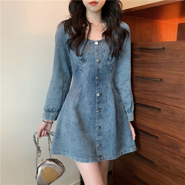 long sleeve dress with waistline in autumn and winter long sleeve skirt denim skirt denim dress with waistline in autumn and winter g40dp g4, Black;gray
long sleeve dress with waistline in autumn and winter long sleeve skirt denim skirt denim dress with waistline in autumn and winter g40dp g4, Black;gray
