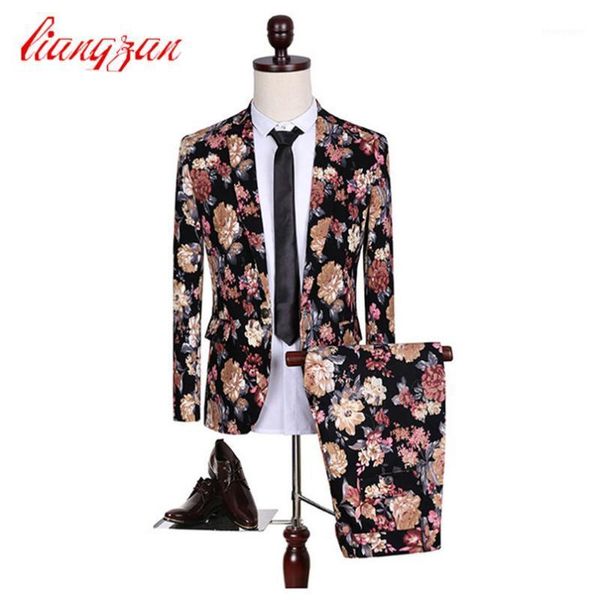 men's suits & blazers (jackets+pants) men floral fashion suit sets slim fit tuxedo party dress brand cotton plus size m-5xl wedding f21, White;black
men's suits & blazers (jackets+pants) men floral fashion suit sets slim fit tuxedo party dress brand cotton plus size m-5xl wedding f21, White;black
