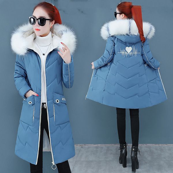 winter women's jacket 2020 new long down parkas fur collar hooded thick warm cotton padded basic coat female outwear h66, Black
winter women's jacket 2020 new long down parkas fur collar hooded thick warm cotton padded basic coat female outwear h66, Black