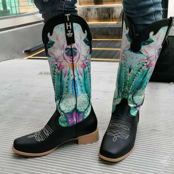 boots women print mid calf woman western long ladies retro leather low heels female slip on pumps women's shoes plus size1, Black
boots women print mid calf woman western long ladies retro leather low heels female slip on pumps women's shoes plus size1, Black