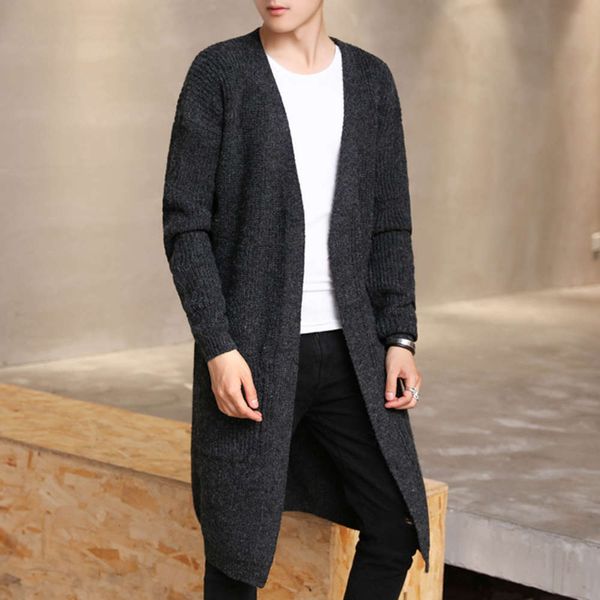 youth leisure simple v-neck jacket autumn and winter new pure color men's warm knitting cardigan, Black
youth leisure simple v-neck jacket autumn and winter new pure color men's warm knitting cardigan, Black