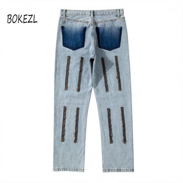 streetwear back zipper fake pockets washed mens jeans harajuku straight retro baggy denim trousers oversize loose jean pants1, Blue
streetwear back zipper fake pockets washed mens jeans harajuku straight retro baggy denim trousers oversize loose jean pants1, Blue