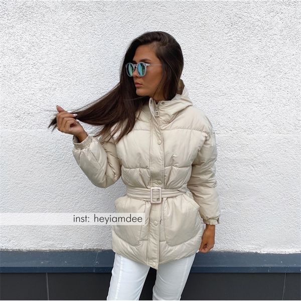 women parkas hooded zipper winter jacket coat women thick korean fashion sashes jacket white black red beige 210203
women parkas hooded zipper winter jacket coat women thick korean fashion sashes jacket white black red beige 210203
