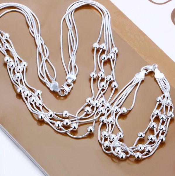 classical 925 sterling silver five-wire 2beads set necklace+bracelet women jewelry sets fashion costume jewelry sets for women
classical 925 sterling silver five-wire 2beads set necklace+bracelet women jewelry sets fashion costume jewelry sets for women