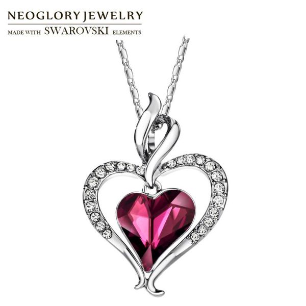 neoglory austria crystal & rhinestone long charm pendants statement necklace double love hearts design elegant trendy gift women, Silver
neoglory austria crystal & rhinestone long charm pendants statement necklace double love hearts design elegant trendy gift women, Silver
