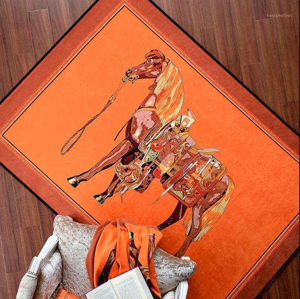 luxury american style carpet chic horse rug modern living room carpets orange color embossing geometric non-slip floor mats1
luxury american style carpet chic horse rug modern living room carpets orange color embossing geometric non-slip floor mats1