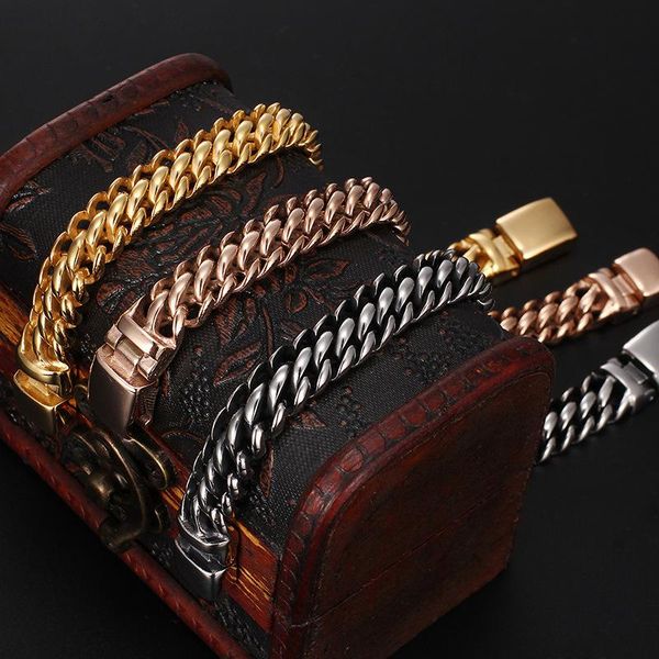 new europe and america men titanium steel section of simple fashion ladies bracelet, Black
new europe and america men titanium steel section of simple fashion ladies bracelet, Black
