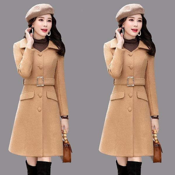 spring autumn winter coats and jackets women 2020 wool coat warm slim korean lady belt elegant vintage coat female khaki jacketx1020, Black
spring autumn winter coats and jackets women 2020 wool coat warm slim korean lady belt elegant vintage coat female khaki jacketx1020, Black