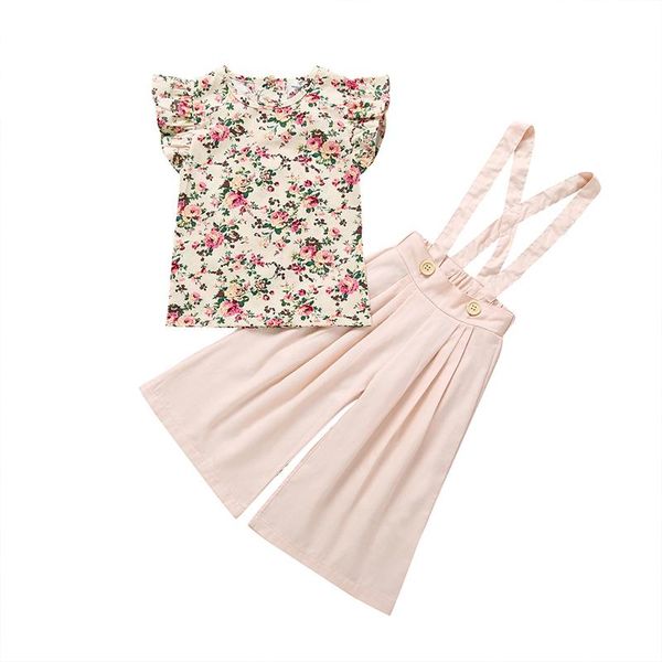 floral sleeveless t-shirt +suspender overall pant kids girls clothes set children clothing toddler girl 2020 summer outfit, White
floral sleeveless t-shirt +suspender overall pant kids girls clothes set children clothing toddler girl 2020 summer outfit, White
