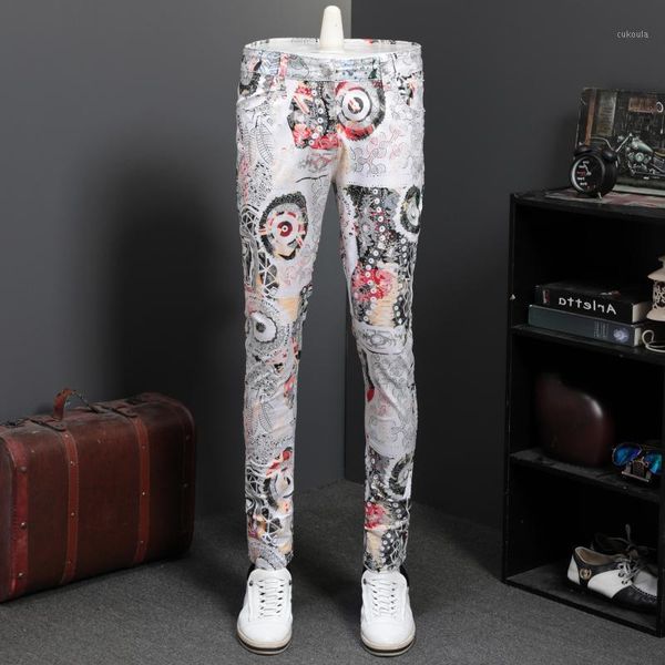 thin printing jeans male leisure time trend directly canister personality trousers you elastic force flower pants night shop1, Blue
thin printing jeans male leisure time trend directly canister personality trousers you elastic force flower pants night shop1, Blue