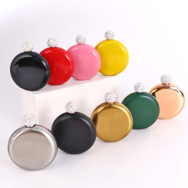 rhinestone lid hip flasks fashion stainless steel mini hip flask round wine pot creative portable wine bottle
rhinestone lid hip flasks fashion stainless steel mini hip flask round wine pot creative portable wine bottle