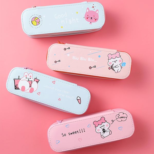 new kawaii cute pu leather cartoon pencil case school student supplies pen box pencil bag stationery storage bag 050038
new kawaii cute pu leather cartoon pencil case school student supplies pen box pencil bag stationery storage bag 050038