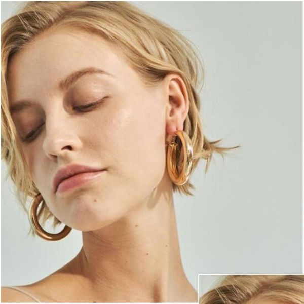 women 50 mm big gold hoops earrings minimalist thick tube round circle rings earrings for women zinc alloy bbyval nana_shop, Golden;silver
women 50 mm big gold hoops earrings minimalist thick tube round circle rings earrings for women zinc alloy bbyval nana_shop, Golden;silver