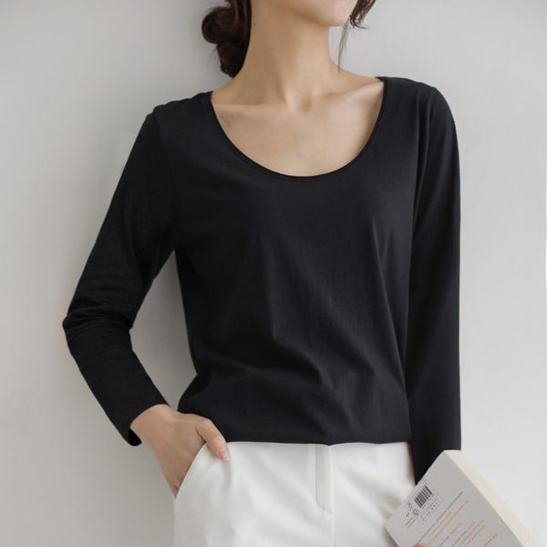 ripelow avdib twomen и thinnew с длинным рукавом чистого хлопка дном top в начале осени 2020solid colorlight shirtt-s свободный воротник вер, White
ripelow avdib twomen и thinnew с длинным рукавом чистого хлопка дном top в начале осени 2020solid colorlight shirtt-s свободный воротник вер, White