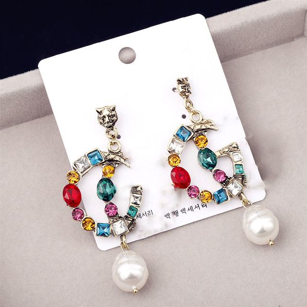 fashion women colorful crystal letters earrings irregular pearl earring 925 silver drop ear studs ladies designer jewelry gifts, Golden;silver
fashion women colorful crystal letters earrings irregular pearl earring 925 silver drop ear studs ladies designer jewelry gifts, Golden;silver