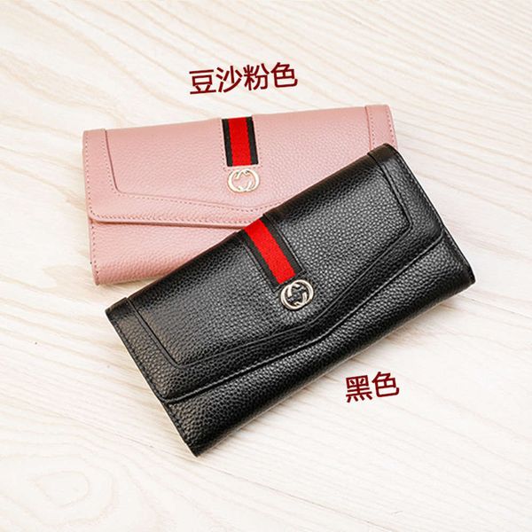 luxurys designers new style women's long multi clip large capacity buckle leather wallet fashion
luxurys designers new style women's long multi clip large capacity buckle leather wallet fashion