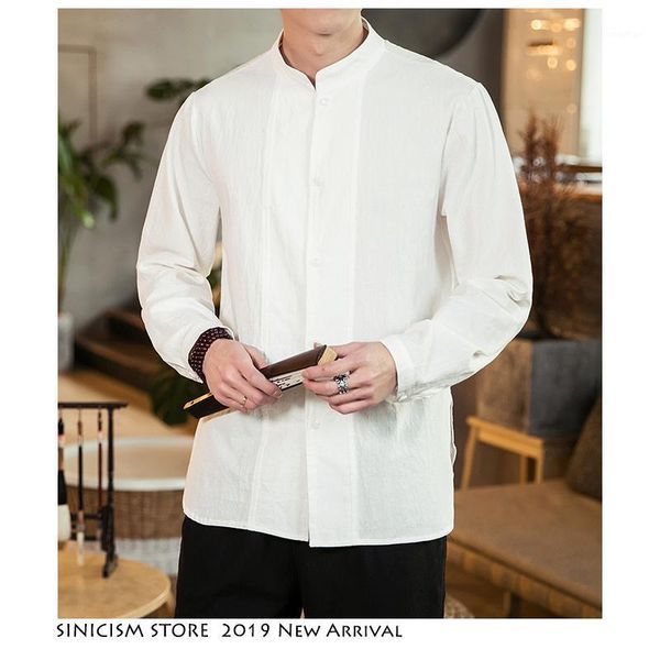 sinicism store men summer solid vintage shirts linen 2019 mens loose fashion shirt male white shirt long sleeve shirts plus size1, White;black
sinicism store men summer solid vintage shirts linen 2019 mens loose fashion shirt male white shirt long sleeve shirts plus size1, White;black