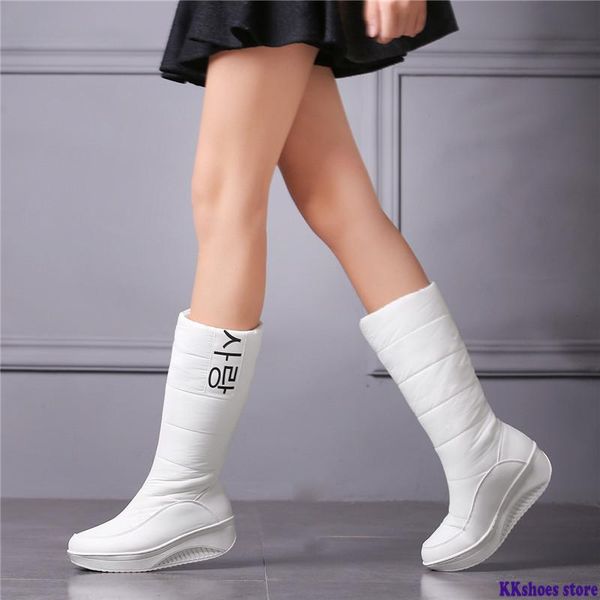 boots 3 colors down snow women shoes south korea style platform wedges mid calf female plush winter, Black
boots 3 colors down snow women shoes south korea style platform wedges mid calf female plush winter, Black