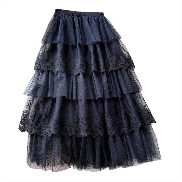 gentle lace cake skirt sweet flower embroidered fairy skirt 2020 new spring summer polka dot korean fluffy, Black
gentle lace cake skirt sweet flower embroidered fairy skirt 2020 new spring summer polka dot korean fluffy, Black