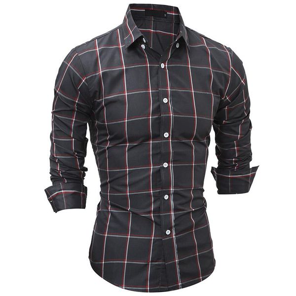 men's dress shirts 2021 spring autumn classic grid series men long sleeve shirt leisure plaid camisa hombre mens clothing, White;black
men's dress shirts 2021 spring autumn classic grid series men long sleeve shirt leisure plaid camisa hombre mens clothing, White;black