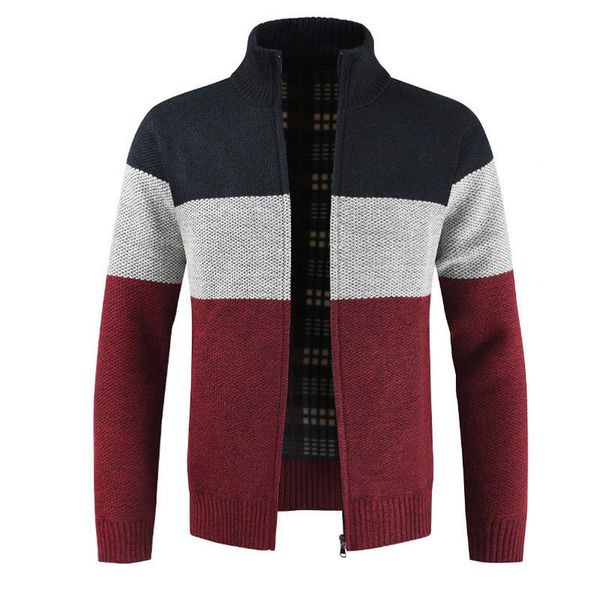 men's sweaters 2021 brand clothing thicken winter sweater men pattern striped zipper warm outwear jacket wool liner cardigan ropa de ho, White;black
men's sweaters 2021 brand clothing thicken winter sweater men pattern striped zipper warm outwear jacket wool liner cardigan ropa de ho, White;black