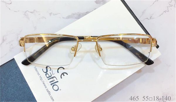 classic men simple business style optical glasses square design metal half frame transparent lens popular generous transparent glasses 465, Black
classic men simple business style optical glasses square design metal half frame transparent lens popular generous transparent glasses 465, Black