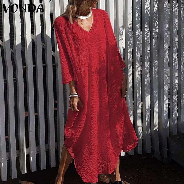 vonda 2021 cotton maternity dress women v neck irregular holiday kaftan maxi dresses bohemian beach sundress pregnancy robe1, White 
vonda 2021 cotton maternity dress women v neck irregular holiday kaftan maxi dresses bohemian beach sundress pregnancy robe1, White