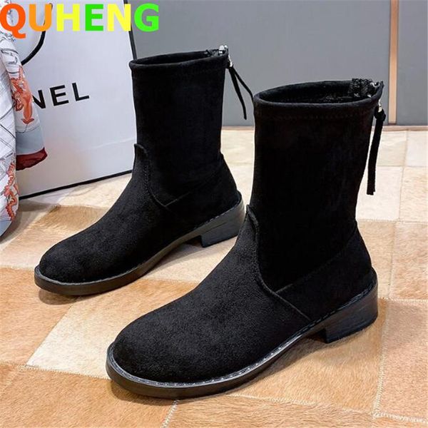 plus size plush women's short boots 2020 autumn winter new fashion thick low heel female cotton shoes casual wild woman boots, Black
plus size plush women's short boots 2020 autumn winter new fashion thick low heel female cotton shoes casual wild woman boots, Black