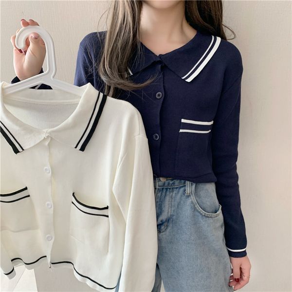2020 весной и осенью новый корейский вариант потерять designsmall количество отворот top coatknitted кардиган женский с длинным рукавом n03m, White;black
2020 весной и осенью новый корейский вариант потерять designsmall количество отворот top coatknitted кардиган женский с длинным рукавом n03m, White;black