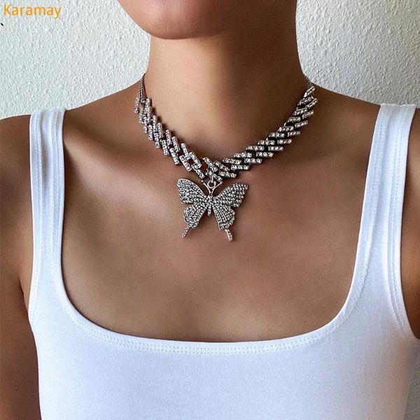 fashion butterfly chain iced out cuban link chain butterfly necklace womens 2021 chocker hip hop jewelry jewellery, Golden;silver
fashion butterfly chain iced out cuban link chain butterfly necklace womens 2021 chocker hip hop jewelry jewellery, Golden;silver