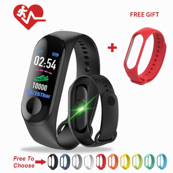 m3 men's smart wristband, sports watch, intelligent heart rate activityjk