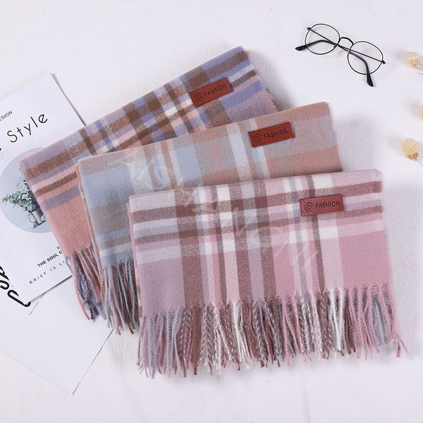 classic british plaid scarf women's autumn and winter japanese and korean fashion warm and thickened shawl, Blue;gray
classic british plaid scarf women's autumn and winter japanese and korean fashion warm and thickened shawl, Blue;gray