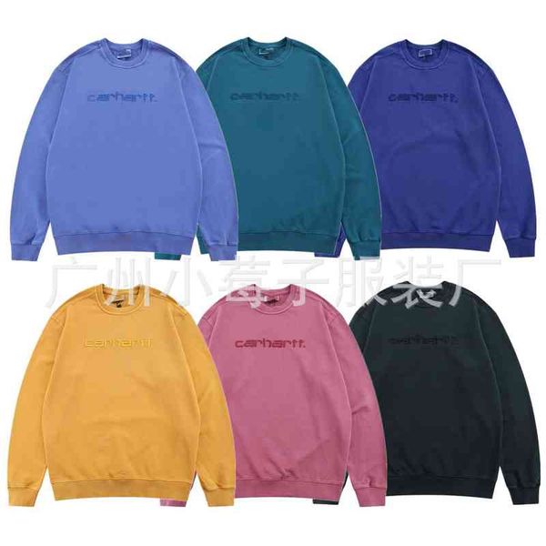 carthart heavy industry washing classic embroidered letter round neck loose pullover for men and women, Black
carthart heavy industry washing classic embroidered letter round neck loose pullover for men and women, Black