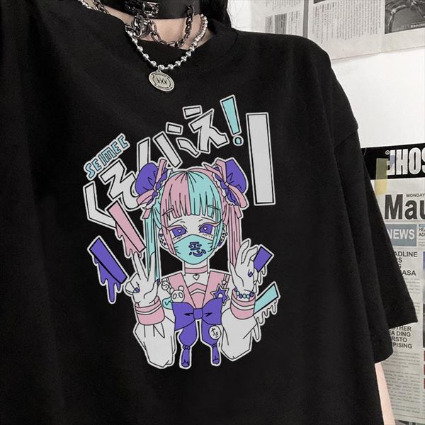 harajuku streetwear ulzzang personality clothing japan casual loose anime girls dark t shirt summer vintage chic fun female, White
harajuku streetwear ulzzang personality clothing japan casual loose anime girls dark t shirt summer vintage chic fun female, White