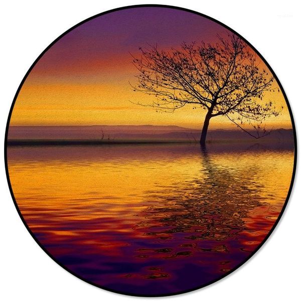 sunset lake tree reflection pattern rugs and carpets for home living room round rug for children rooms non-slip1
sunset lake tree reflection pattern rugs and carpets for home living room round rug for children rooms non-slip1