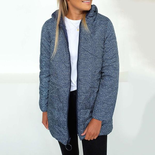 autumn new feminino parkas reversible coat dot pattern print hooded casual warm overcoat outwear women's winter 2020 jacket, Black
autumn new feminino parkas reversible coat dot pattern print hooded casual warm overcoat outwear women's winter 2020 jacket, Black