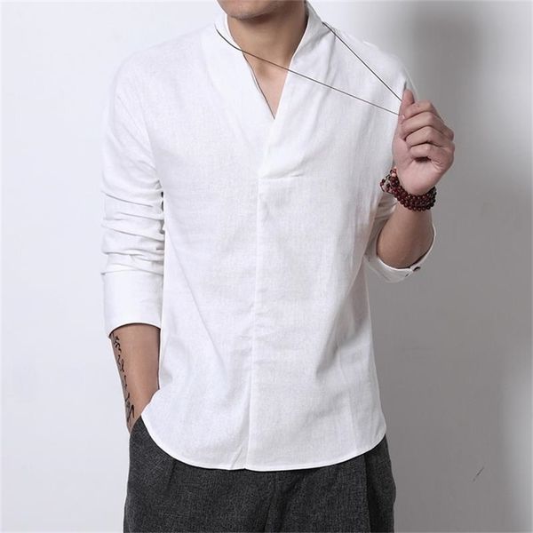 4 colors summer streetwear japanese kimono cotton linen shirt men retro v-neck linen blouse light weight vintage tee shirt 220224, White;black
4 colors summer streetwear japanese kimono cotton linen shirt men retro v-neck linen blouse light weight vintage tee shirt 220224, White;black