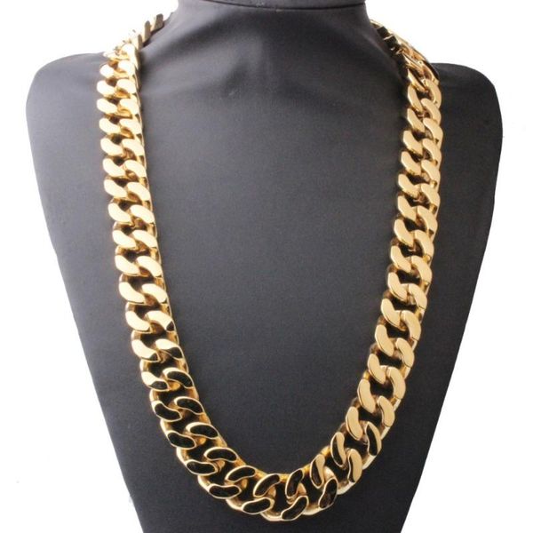 huge titanium stainless steel gold color cuban curb chain men's unisex's necklace 16-40" or bracelet bangle 7-11" christ, Silver
huge titanium stainless steel gold color cuban curb chain men's unisex's necklace 16-40" or bracelet bangle 7-11" christ, Silver