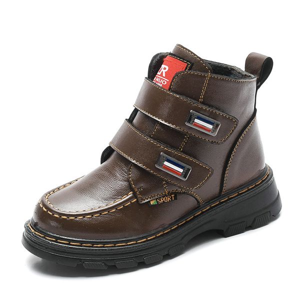children autumn winter genuine leather 2019 school boy shoes fashion plush warm waterproof snow kids martin boots, Black
children autumn winter genuine leather 2019 school boy shoes fashion plush warm waterproof snow kids martin boots, Black