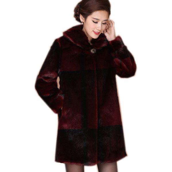 2021 new false female mink coat coarse red outerwear plus size winter women's jackets wxf056 3j4s, Black
2021 new false female mink coat coarse red outerwear plus size winter women's jackets wxf056 3j4s, Black