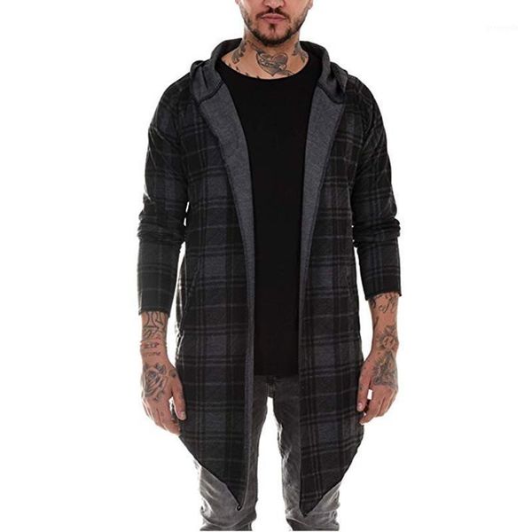 casual plaid gothic jacket fashion men clothing long coat punk trench men cardigan hip hop slim long cloak trench hooded coat1, Tan;black
casual plaid gothic jacket fashion men clothing long coat punk trench men cardigan hip hop slim long cloak trench hooded coat1, Tan;black