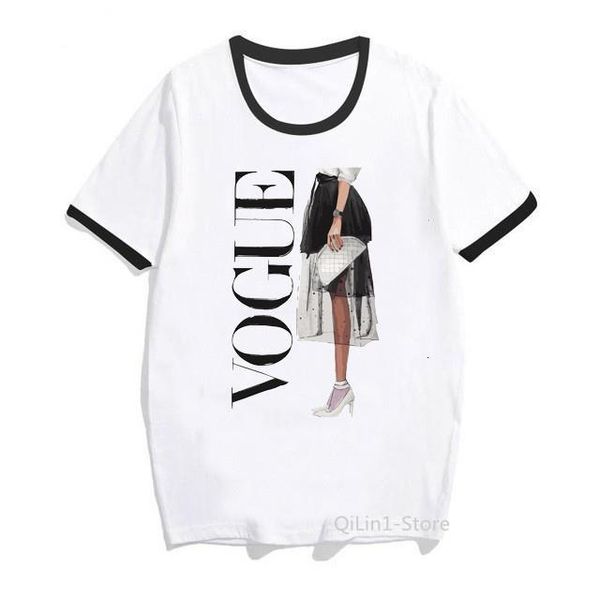 vogue paris style vintage t shirt femme summer hipster cool streetwear white woman clothes graphic ringer tees drop shipping
vogue paris style vintage t shirt femme summer hipster cool streetwear white woman clothes graphic ringer tees drop shipping