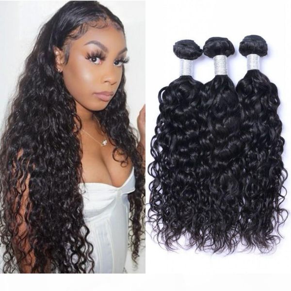 water wave human hair extensions 3 bundles unprocessed indian hair weft 8-26 inch hair weave bundles, Black
water wave human hair extensions 3 bundles unprocessed indian hair weft 8-26 inch hair weave bundles, Black