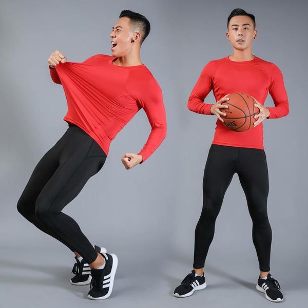 2 pieces / set men's sportswear quick-drying compression long-sleeved t-shirt + sports tights cycling suit kg-296, White;black
2 pieces / set men's sportswear quick-drying compression long-sleeved t-shirt + sports tights cycling suit kg-296, White;black