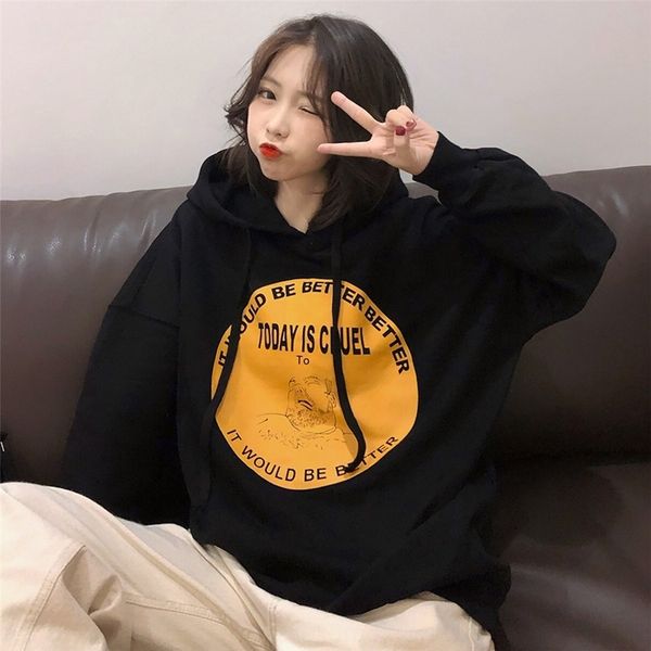 ptosh autumn yuansuo student 2020 new loose ins korean wind medium length sweater version hooded long sleeve sweater women's xonoz fash, Black
ptosh autumn yuansuo student 2020 new loose ins korean wind medium length sweater version hooded long sleeve sweater women's xonoz fash, Black