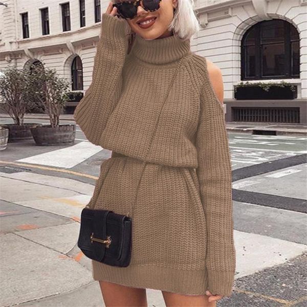 2020 autumn new women's sweaters long turtleneck high collar off-shoulder knitted dresses tricot sweater dress women winter clot1, White;black
2020 autumn new women's sweaters long turtleneck high collar off-shoulder knitted dresses tricot sweater dress women winter clot1, White;black