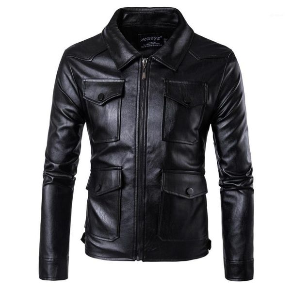ouma 2018 new style casual men locomotive leather coat multi-pockets large size leather jacket coat m-5xl d0791, Black
ouma 2018 new style casual men locomotive leather coat multi-pockets large size leather jacket coat m-5xl d0791, Black