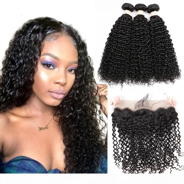 beaudiva brazilian kinky curly bundles with lace frontal closure part 13x4" swiss lace remy human hair bundles with closure, Black
beaudiva brazilian kinky curly bundles with lace frontal closure part 13x4" swiss lace remy human hair bundles with closure, Black