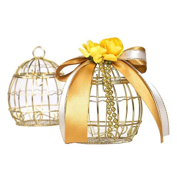 creative hollow birdcage shape metal texture candy boxes with ribbon baby shower wedding party supplies
creative hollow birdcage shape metal texture candy boxes with ribbon baby shower wedding party supplies